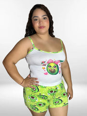 Pijama Short Coquette Estampado XL