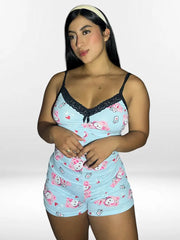 Pijama Enterizo Encaje